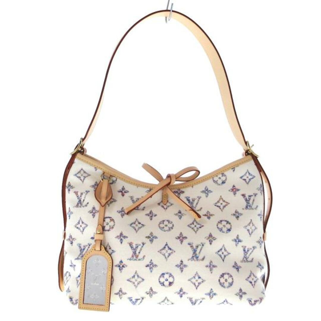 LOUIS VUITTON(ルイヴィトン) ショルダーバッグ コレクションライン美品 キャリーオールNMPM M24707 マルチカラーベージュ  モノグラム･パターンをジャカードで施した生地 | フリマアプリ ラクマ