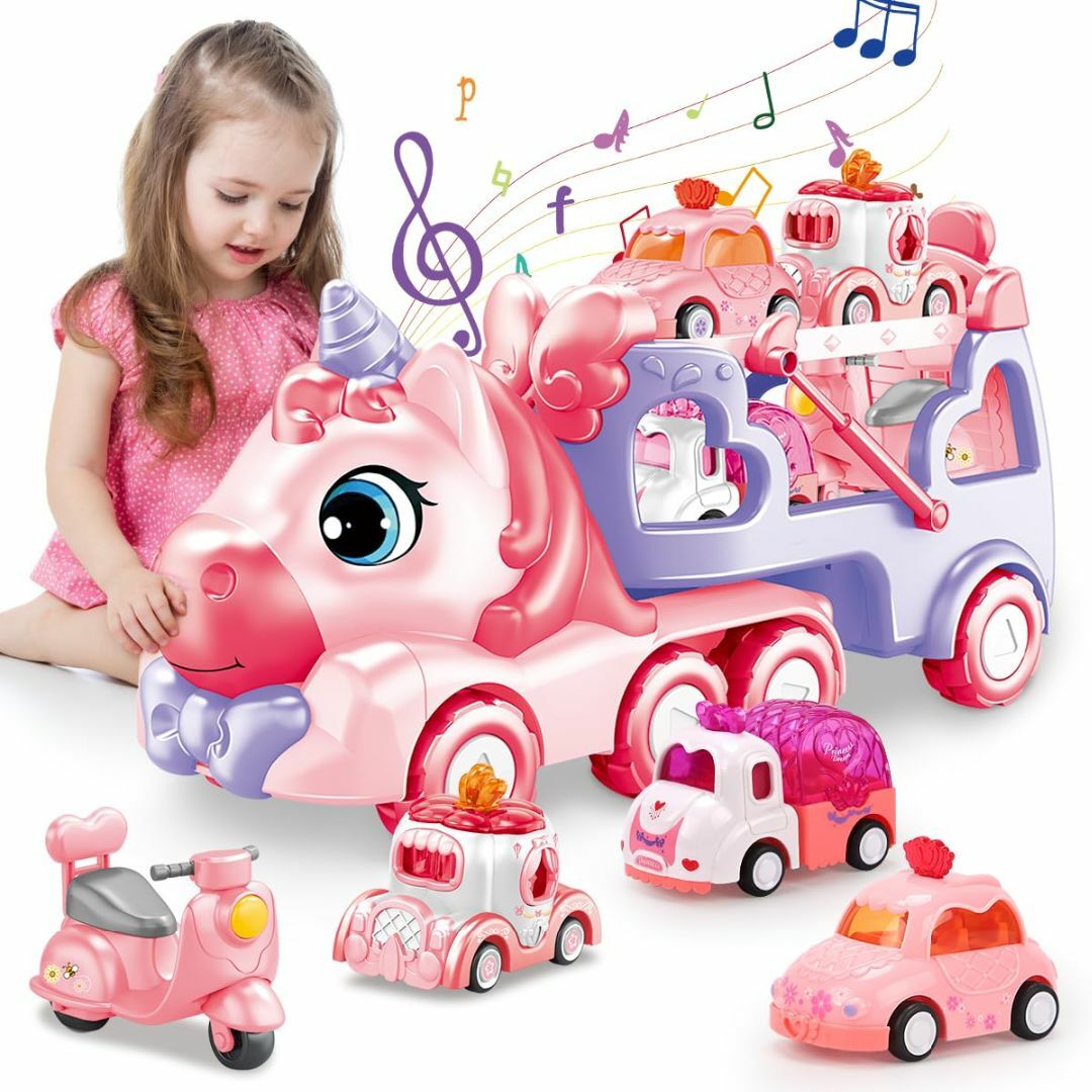 Qizebaby 車 おもちゃ 建設トラック子供 の 車 おもちゃ 玩具车5 i キッズ/ベビー/マタニティのおもちゃ(その他)の商品写真