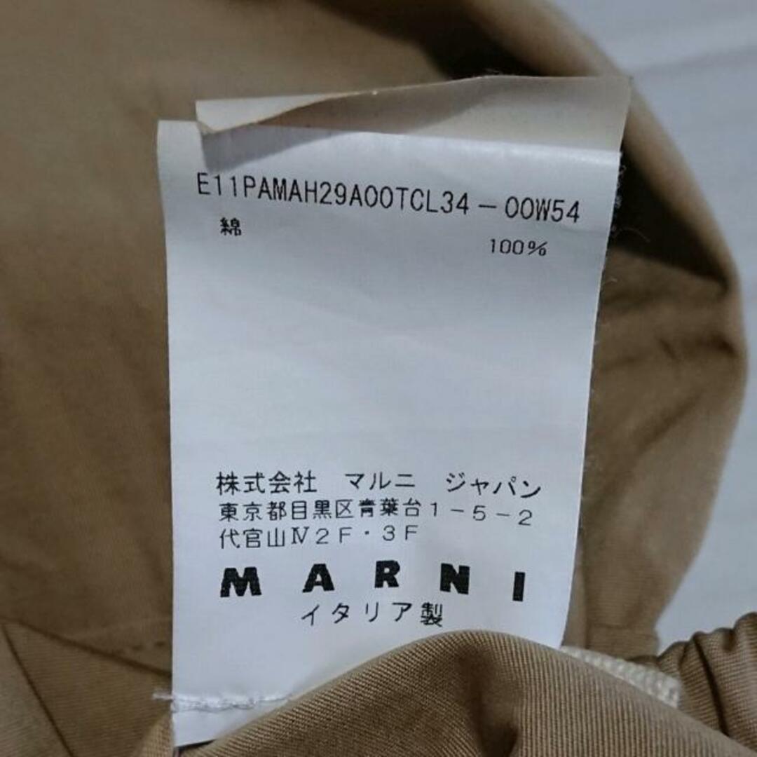 Marni(マルニ)のMARNI(マルニ) パンツ サイズ38 S レディース - ベージュ クロップド(半端丈)/ウエストゴム レディースのパンツ(その他)の商品写真