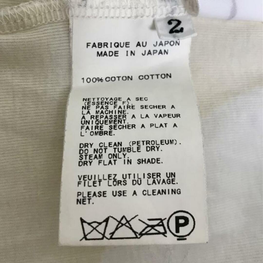 Yohji Yamamoto(ヨウジヤマモト)のyohjiyamamoto(ヨウジヤマモト) カーディガン サイズ2 M レディース - アイボリー×白 半袖/+NOIR 綿 レディースのトップス(カーディガン)の商品写真