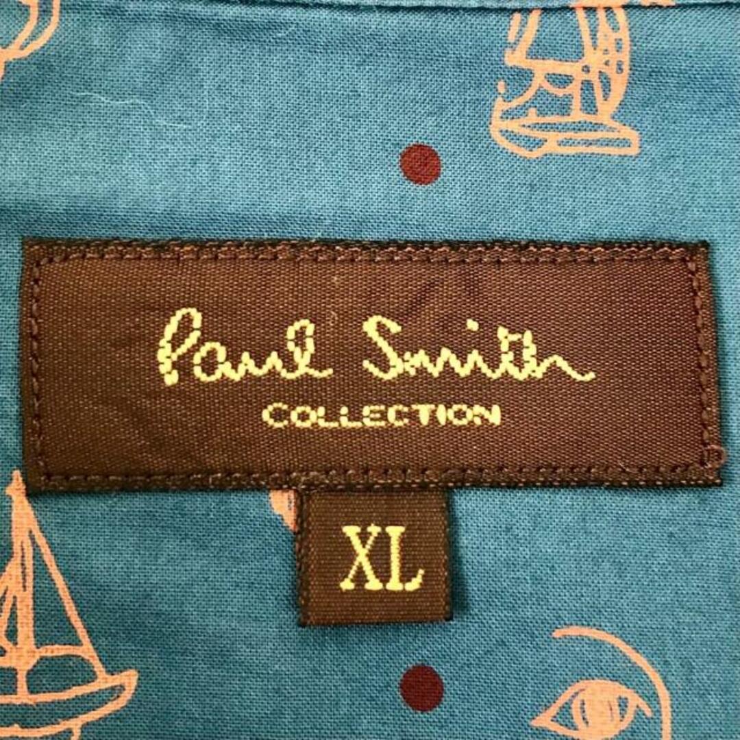 Paul Smith Collection(ポール スミス コレクション) 長袖シャツ サイズXL メンズ - ブルーグリーン×オレンジ×ダークブラウン ドット柄 綿 メンズのトップス(シャツ)の商品写真