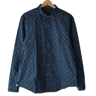 Paul Smith Collection(ポール スミス コレクション) 長袖シャツ サイズXL メンズ - ブルーグリーン×オレンジ×ダークブラウン ドット柄 綿(シャツ)