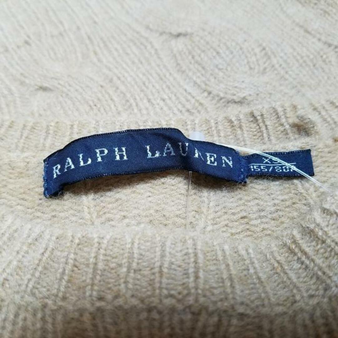 Ralph Lauren(ラルフローレン)のRalphLauren(ラルフローレン) 長袖セーター サイズXS レディース - ベージュ×ブラウン ウール、カシミヤ レディースのトップス(ニット/セーター)の商品写真