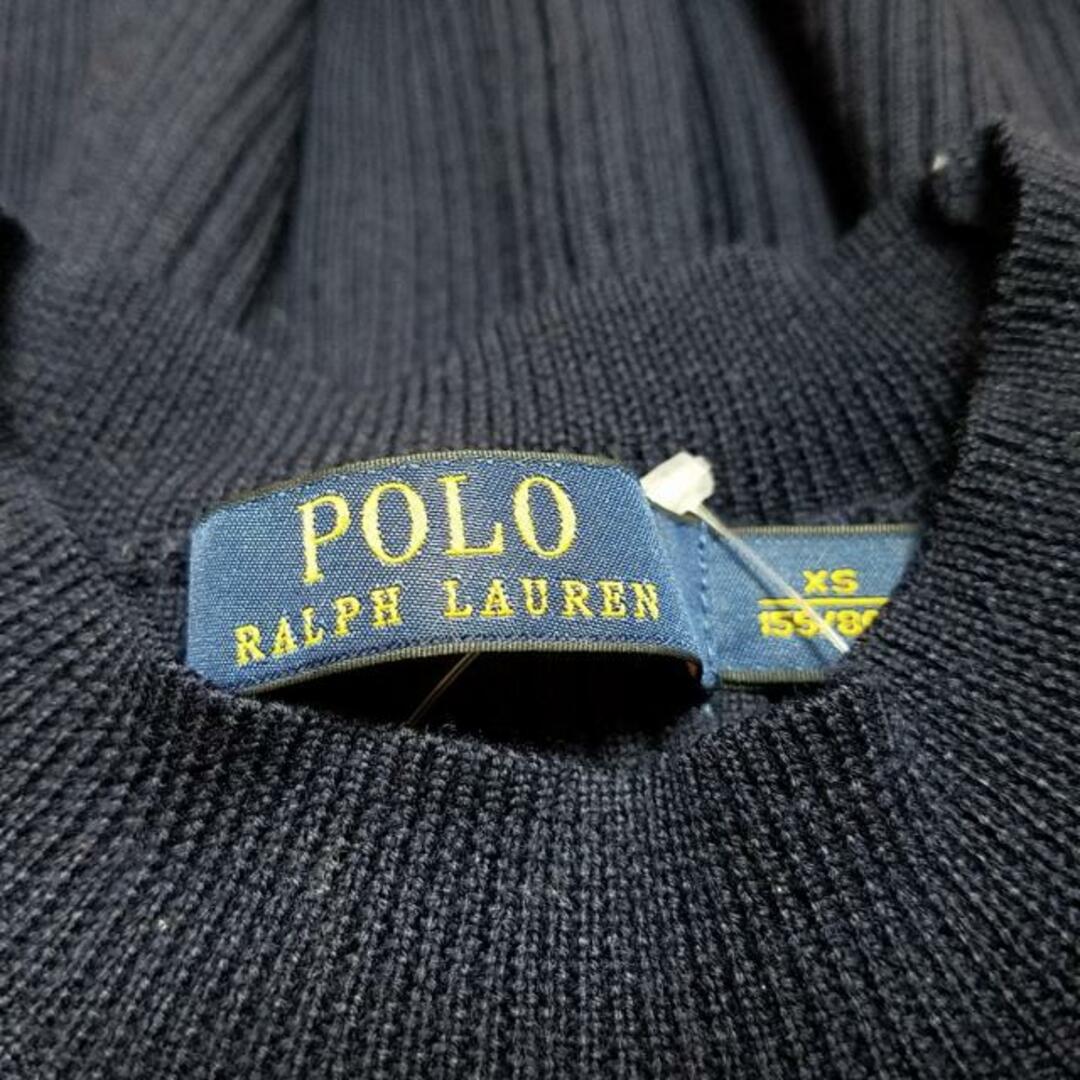 POLO RALPH LAUREN(ポロラルフローレン)のPOLObyRalphLauren(ポロラルフローレン) ワンピース サイズXS レディース - ネイビー 半袖/ロング/ニット 毛 レディースのワンピース(その他)の商品写真