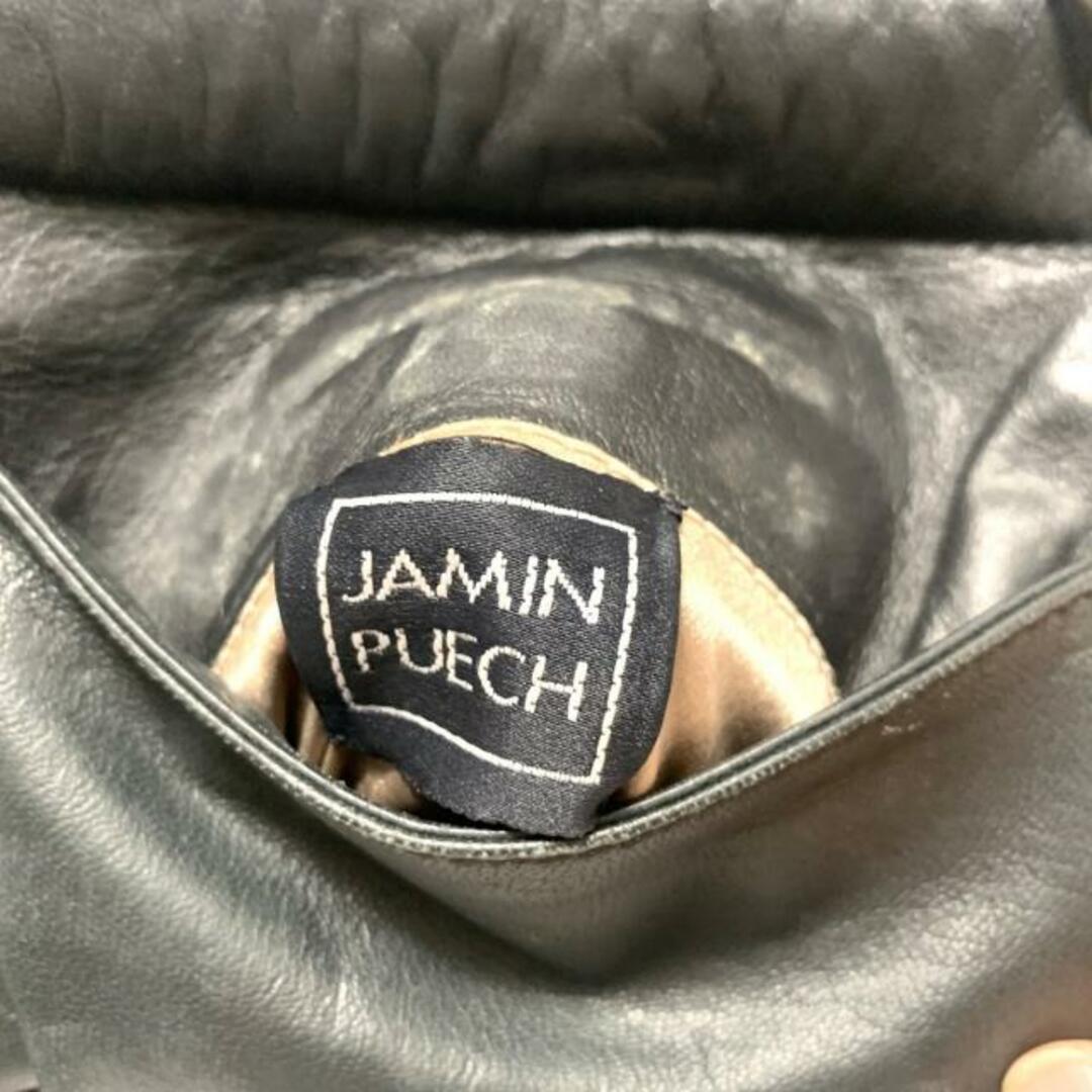 JAMIN PUECH(ジャマンピュエッシュ)のJAMIN PUECH(ジャマンピエッシェ) ショルダーバッグ - 黒×ベージュ×マルチ フリンジ レザー×ビーズ×化学繊維 レディースのバッグ(ショルダーバッグ)の商品写真