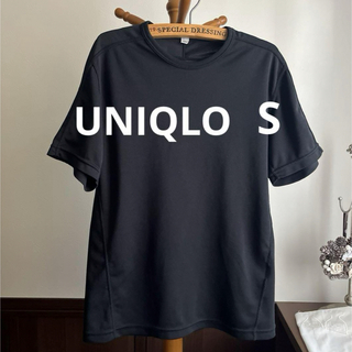 ユニクロ(UNIQLO)のユニクロ  Tシャツ  S 黒(Tシャツ(半袖/袖なし))