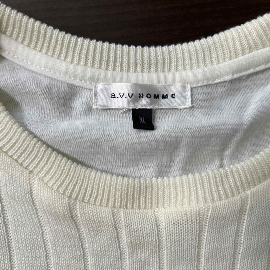 a.v.v(アーヴェヴェ)のa.v.v HOMME メンズ半袖　XL メンズのトップス(Tシャツ/カットソー(半袖/袖なし))の商品写真