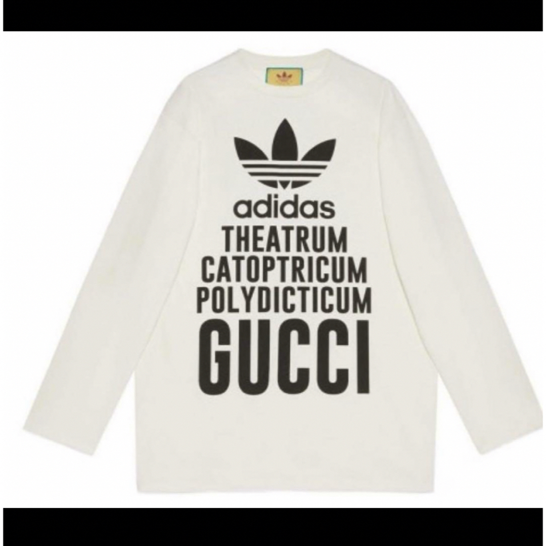 Gucci(グッチ)の新品 GUCCI adidas ロングスリーブ Tシャツ ワンピ グッチ レディースのトップス(カットソー(長袖/七分))の商品写真