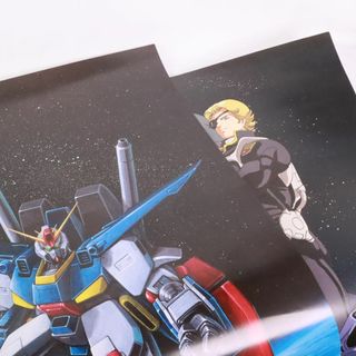 ガンダムコレクション(Gundam Collection（BANDAI）)の機動戦士ガンダム B2ポスター　２枚セット　ガンダムF91　ガンダムZZ　③(ポスター)