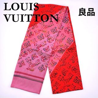 ルイヴィトン(LOUIS VUITTON)の⭐️希少⭐️ ルイヴィトン バンドー スカーフ レディース ピンク レッド(バンダナ/スカーフ)