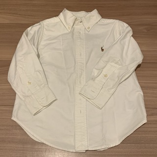 ラルフローレン(Ralph Lauren)のラルフローレン　ボタンダウンシャツ　ホワイト　2T(ブラウス)