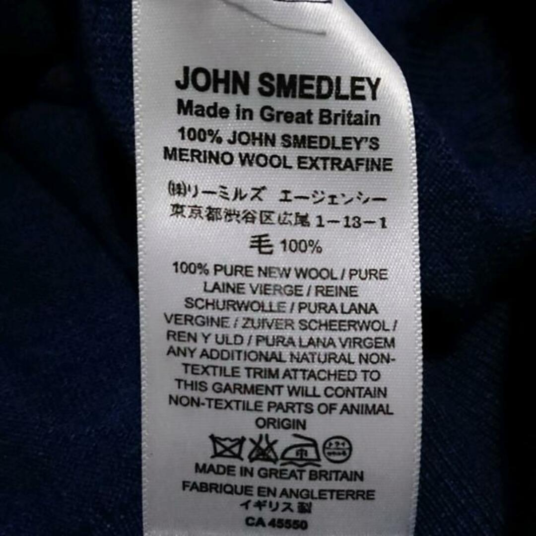 JOHN SMEDLEY(ジョンスメドレー)のJOHN SMEDLEY(ジョンスメドレー) カーディガン サイズM レディース - ネイビー 長袖 レディースのトップス(カーディガン)の商品写真