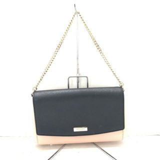 ケイトスペードニューヨーク(kate spade new york)のKate spade(ケイトスペード) ハンドバッグ美品  ローレル ウェイ グリア WKRU5437 ピンクベージュ×黒 チェーンハンドル レザー(ハンドバッグ)