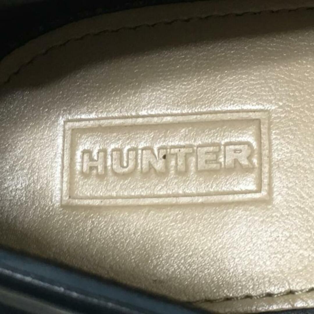 HUNTER(ハンター)のHUNTER(ハンター) フラットシューズ UK6 レディース - ダークネイビー×白 レインシューズ ラバー レディースの靴/シューズ(その他)の商品写真