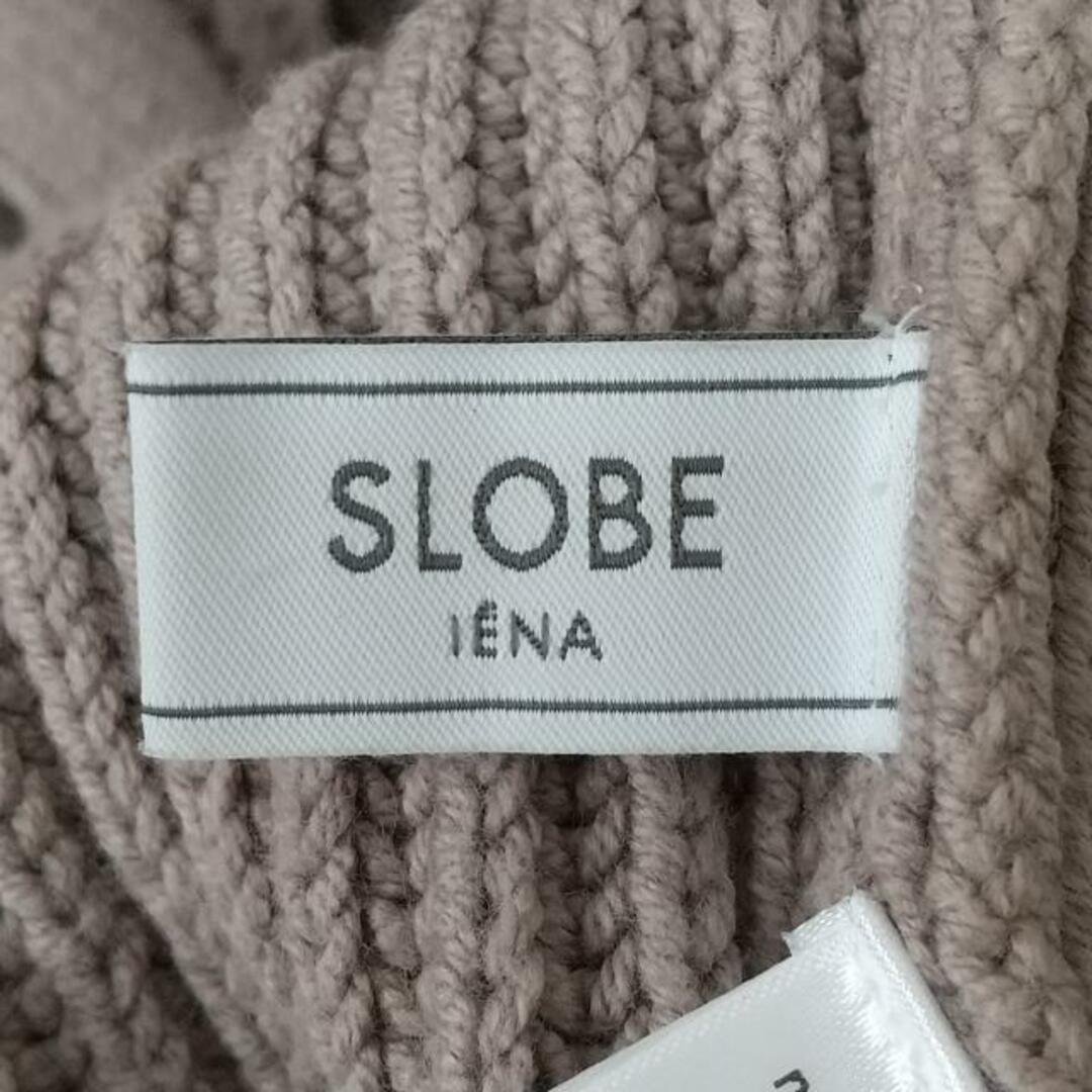 SLOBE IENA(スローブイエナ) カーディガン レディース美品  - グレーベージュ 長袖 綿、アクリル レディースのトップス(カーディガン)の商品写真