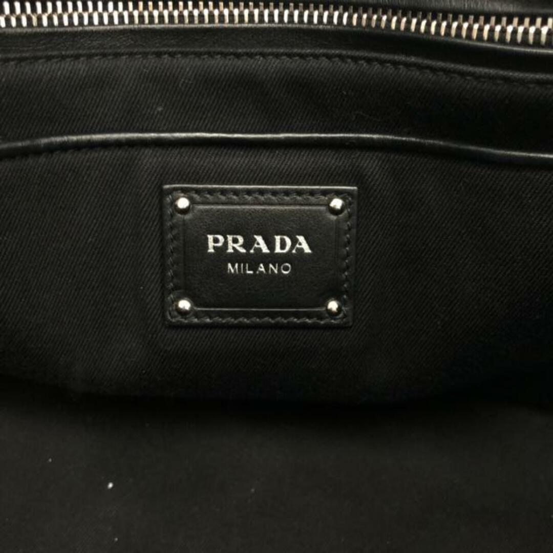PRADA(プラダ)のPRADA(プラダ) トートバッグ - BN2888 黒 革タグ ラフィア レディースのバッグ(トートバッグ)の商品写真