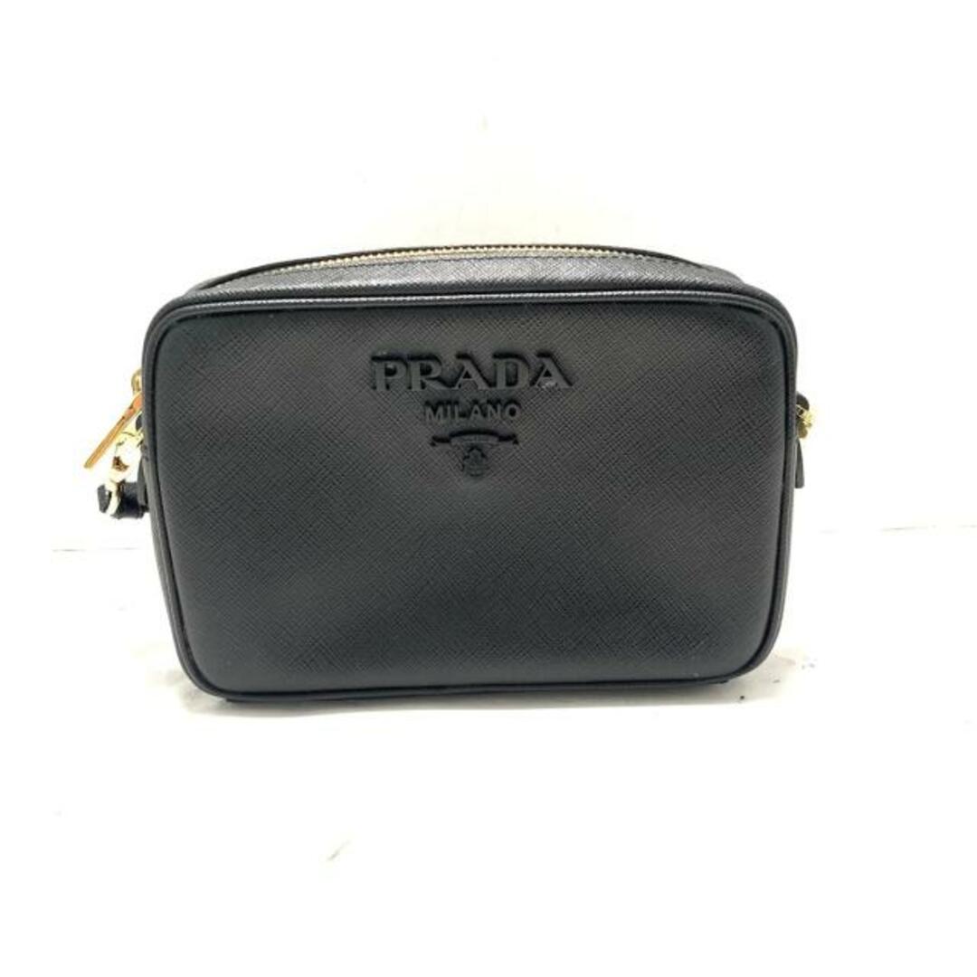 PRADA(プラダ)のPRADA(プラダ) ショルダーバッグ モノクロームバッグ 1BH036 黒 レザー レディースのバッグ(ショルダーバッグ)の商品写真