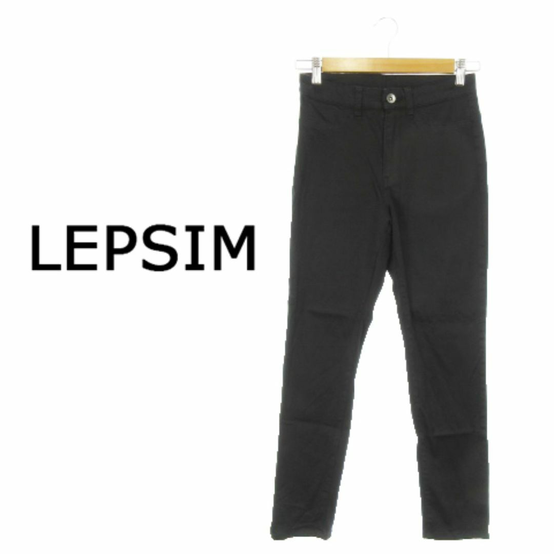 LEPSIM(レプシィム)のレプシィム スリムフィットパンツ ストレッチ S 黒 231220MN10R レディースのパンツ(カジュアルパンツ)の商品写真