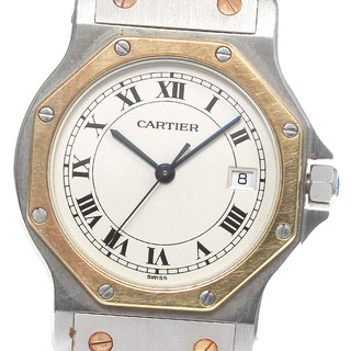 カルティエ(Cartier)のカルティエ CARTIER W2001583 サントスオクタゴン LM YGコンビ デイト クォーツ メンズ _816066(腕時計(アナログ))