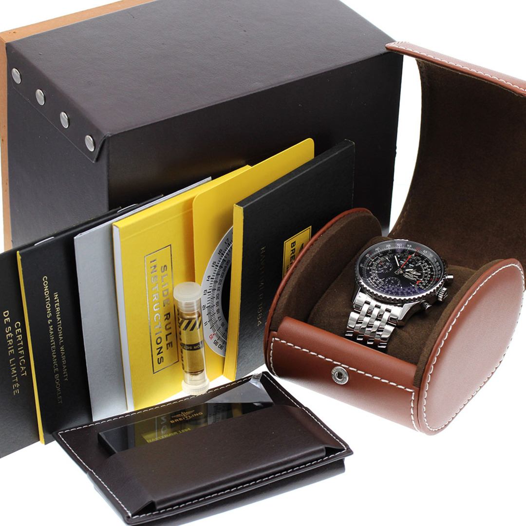 BREITLING(ブライトリング)のブライトリング BREITLING A21350 ナビタイマー1884 世界限定1884本 トリプルカレンダー 自動巻き メンズ 良品 箱・保証書付き_817195 メンズの時計(腕時計(アナログ))の商品写真