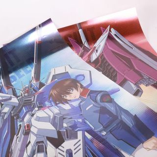 ガンダムコレクション(Gundam Collection（BANDAI）)の機動戦士ガンダム ポスター　２枚セット　メタルポスター　ガンダムSEED　シード　②(ポスター)