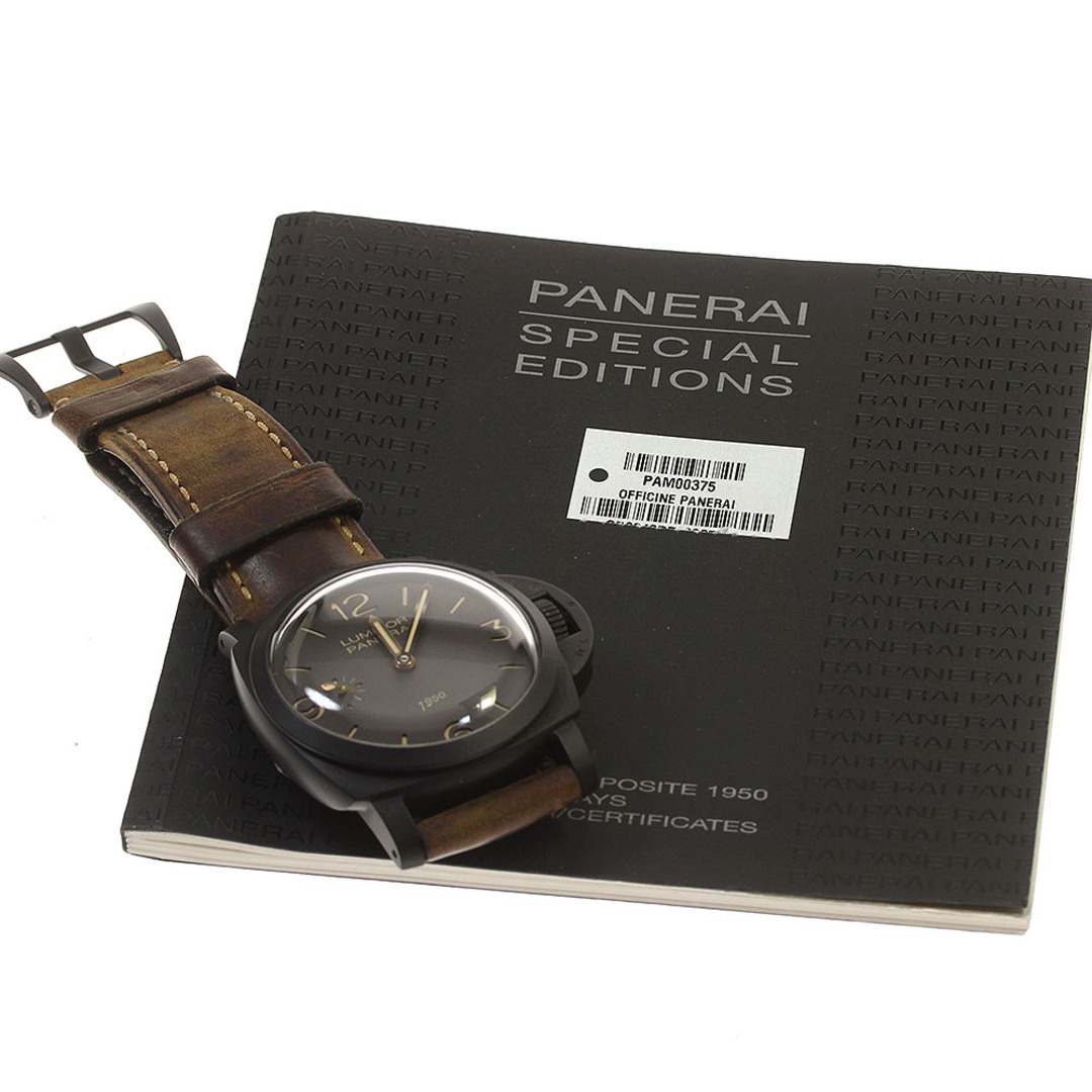 PANERAI(パネライ)のパネライ PANERAI PAM00375 ルミノール 1950 コンポジット 3デイズ 手巻き メンズ 保証書付き_816459 メンズの時計(腕時計(アナログ))の商品写真