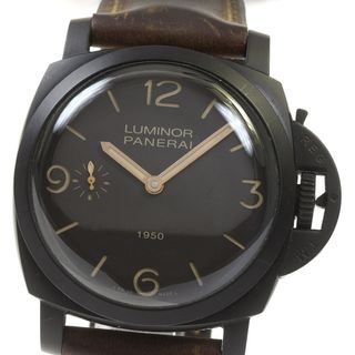 パネライ(PANERAI)のパネライ PANERAI PAM00375 ルミノール 1950 コンポジット 3デイズ 手巻き メンズ 保証書付き_816459(腕時計(アナログ))