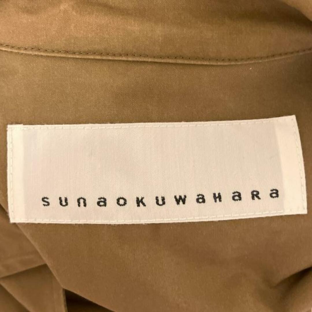 sunao kuwahara(スナオクワハラ) コート サイズM メンズ - ブラウン 長袖/春/夏 メンズのジャケット/アウター(その他)の商品写真