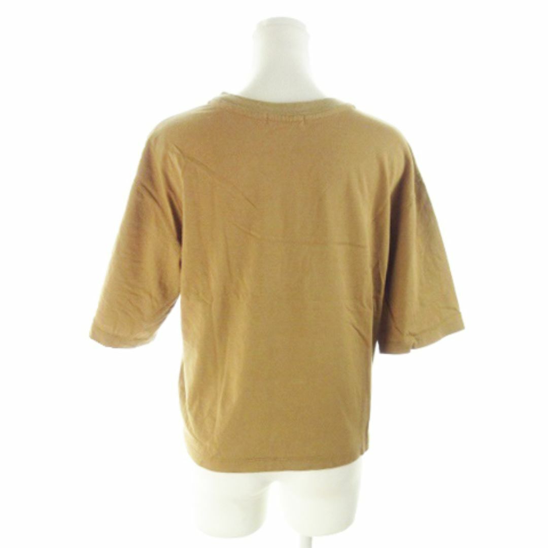 BEAUTY&YOUTH UNITED ARROWS(ビューティアンドユースユナイテッドアローズ)のB&Y Tシャツ カットソー 五分袖 ベージュ 210629AH1A レディースのトップス(Tシャツ(半袖/袖なし))の商品写真