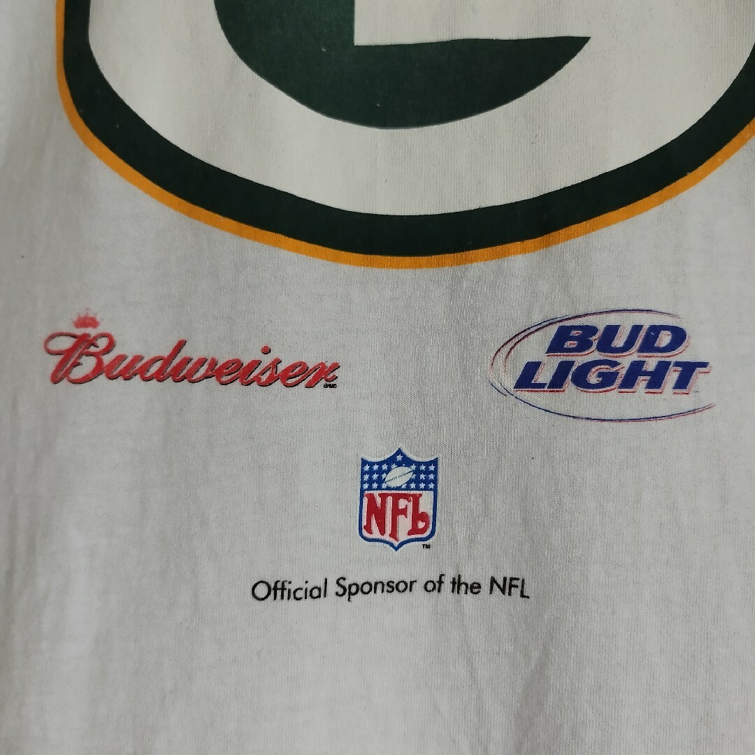 GILDAN(ギルタン)のNFLグリーンベイパッカーズビッグロゴtシャツTシャツオーバーサイズアメフト白 メンズのトップス(Tシャツ/カットソー(半袖/袖なし))の商品写真