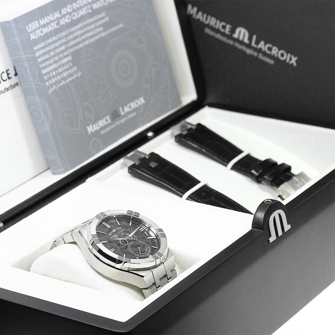 MAURICE LACROIX(モーリスラクロア)のモーリスラクロア MAURICE LACROIX AI6088-SS002-030-1 アイコン マーキュリー 自動巻き メンズ 良品 箱・保証書付き メーカーOH済_811914 メンズの時計(腕時計(アナログ))の商品写真