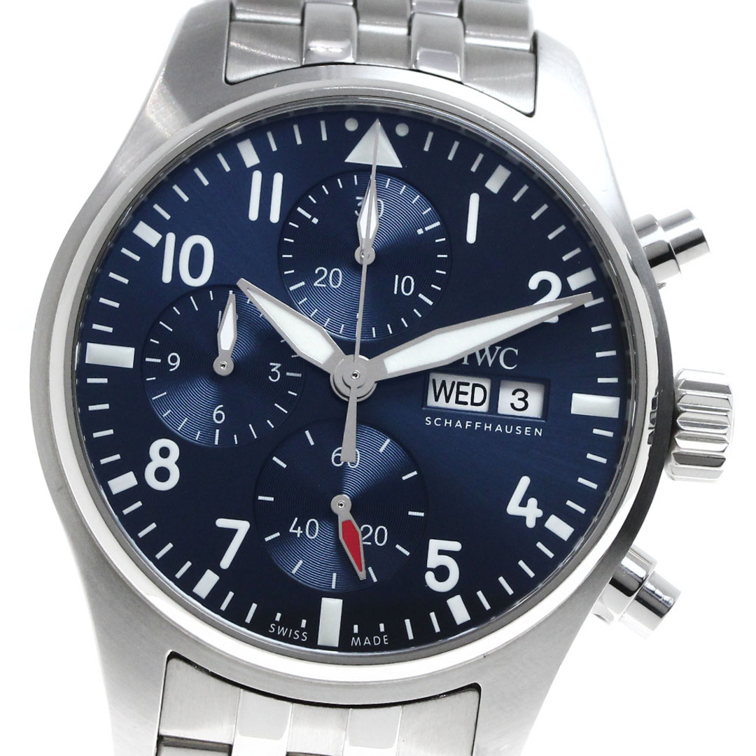IWC(インターナショナルウォッチカンパニー)のIWC SCHAFFHAUSEN IW388102 パイロットウォッチ クロノグラフ 41 デイデイト 自動巻き メンズ 箱・保証書付き_815332 メンズの時計(腕時計(アナログ))の商品写真