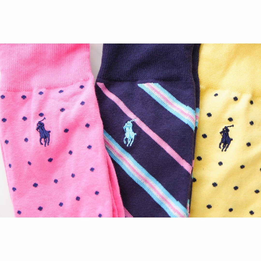 POLO RALPH LAUREN(ポロラルフローレン)のPOLOポロラルフローレン【3足セット／メンズ】おしゃれなソックス【新品です】 メンズのレッグウェア(ソックス)の商品写真