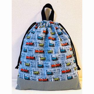 (特価)トーマス　巾着袋　体操服袋　お着替え袋　ハンドメイド(外出用品)