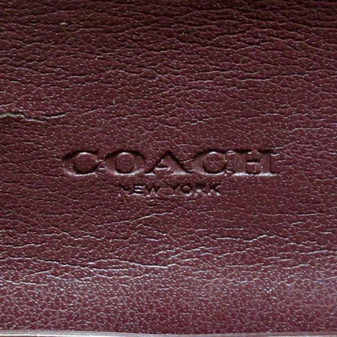 COACH(コーチ)のCOACH(コーチ) 長財布 シグネチャー柄 F56494 ボルドー×ピンク×カーキ レザー レディースのファッション小物(財布)の商品写真