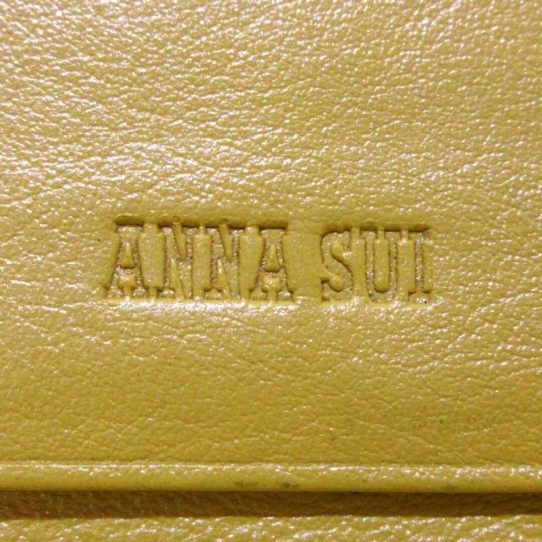 ANNA SUI(アナスイ)のANNA SUI(アナスイ) 長財布 イエロー×ゴールド がま口/総柄 レザー レディースのファッション小物(財布)の商品写真