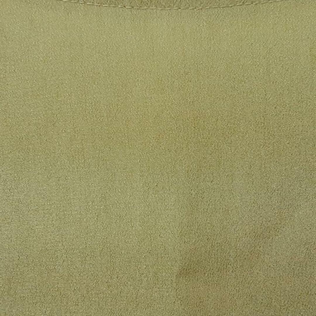 Saint Laurent(サンローラン)のYvesSaintLaurent(イヴサンローラン) 半袖カットソー サイズ36 S レディース美品  - イエローグリーン クルーネック/肩パッド レディースのトップス(カットソー(半袖/袖なし))の商品写真