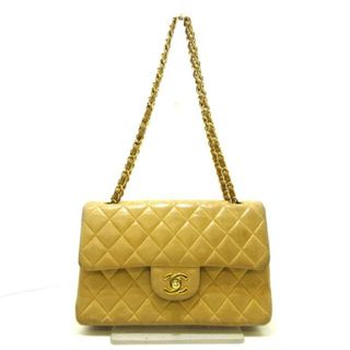 シャネル(CHANEL)のCHANEL(シャネル) ショルダーバッグ レディース ダブルフラップマトラッセ A01113 ベージュ ゴールド金具/チェーンショルダー ラムスキン(ショルダーバッグ)