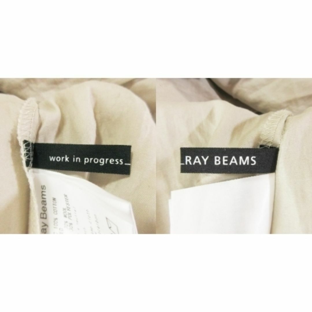 Ray BEAMS(レイビームス)のレイビームス 八分袖ブラウス コットン ベージュ 210630AH4A レディースのトップス(シャツ/ブラウス(長袖/七分))の商品写真