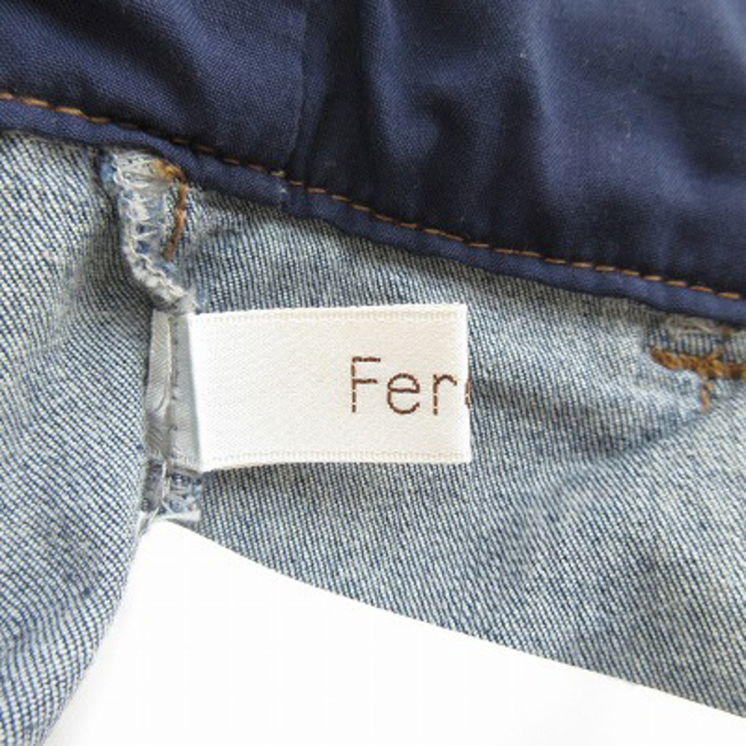 Feroux(フェルゥ)のフェルゥ Feroux カラーレディデニム パンツ 1 青 ブルー レディースのパンツ(デニム/ジーンズ)の商品写真