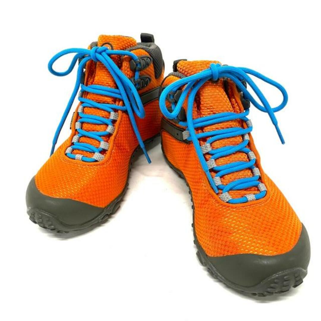 MERRELL(メレル)のMERRELL(メレル) スニーカー レディース - オレンジ×グレー×マルチ メッシュ 化学繊維×ラバー  レディースの靴/シューズ(スニーカー)の商品写真