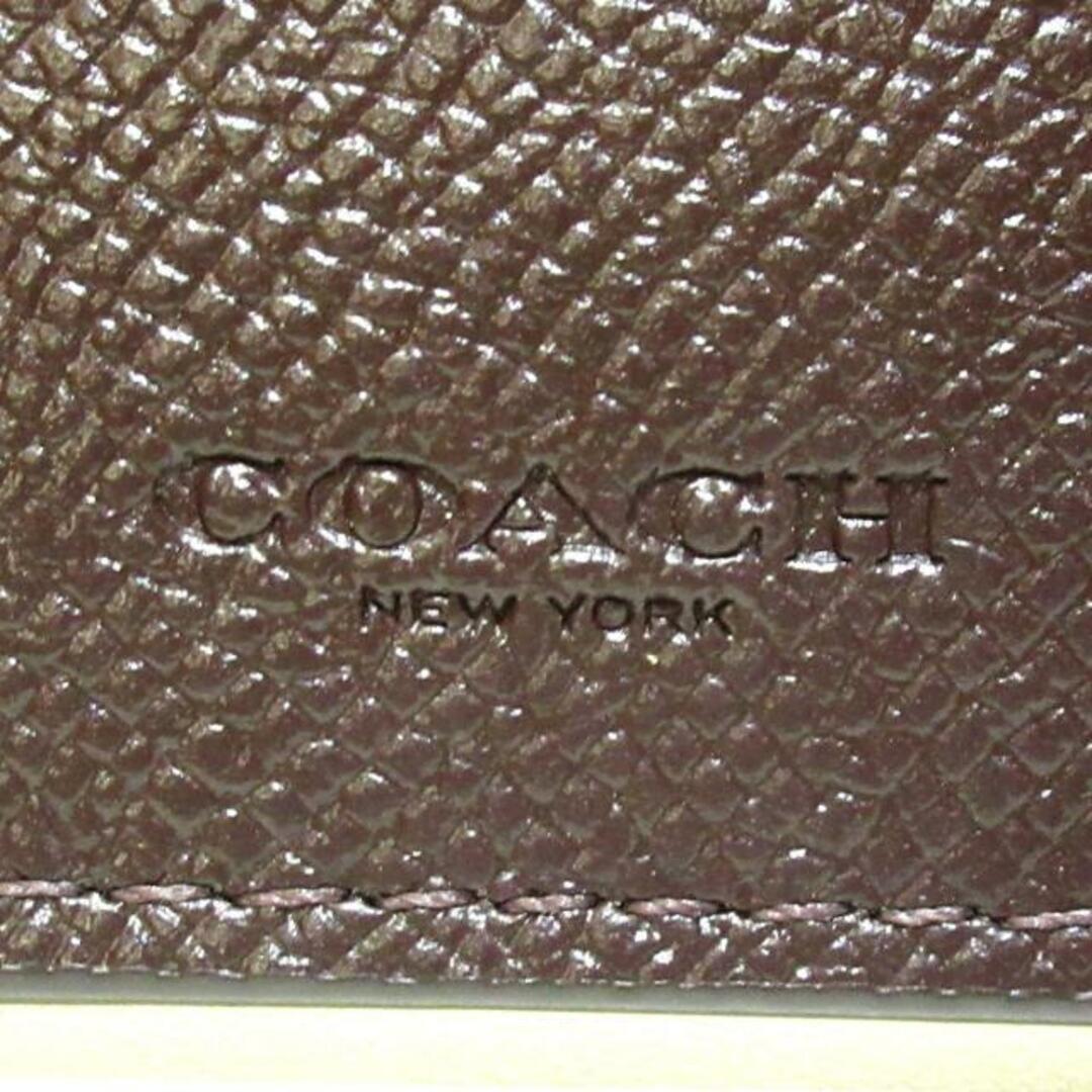 COACH(コーチ)のCOACH(コーチ) カードケース美品  コーチ ジップ チェーン カード ケース カラーブロック C0160 白×マルチ コインケース付き レザー レディースのファッション小物(名刺入れ/定期入れ)の商品写真