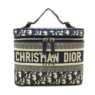クリスチャンディオール(Christian Dior)のDIOR/ChristianDior(ディオール/クリスチャンディオール) バニティバッグ レディース ディオールトラベルヴァニティ S5480VRIW_M928 ネイビー×アイボリー ジャガード(その他)