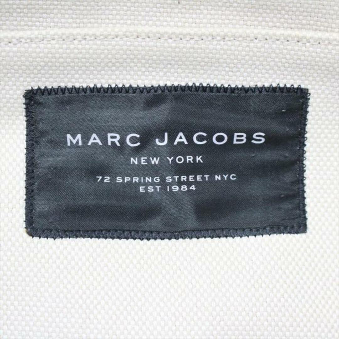 MARC JACOBS(マークジェイコブス)のMARC JACOBS(マークジェイコブス) トートバッグ - M0012008 黒×白 コーティングキャンバス×レザー レディースのバッグ(トートバッグ)の商品写真