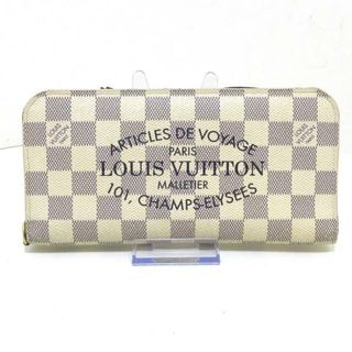 ルイヴィトン(LOUIS VUITTON)のLOUIS VUITTON(ルイヴィトン) 長財布 ダミエ ポルトフォイユアンソリット N63115 アズール イニシャル刻印 ダミエ･キャンバス(財布)