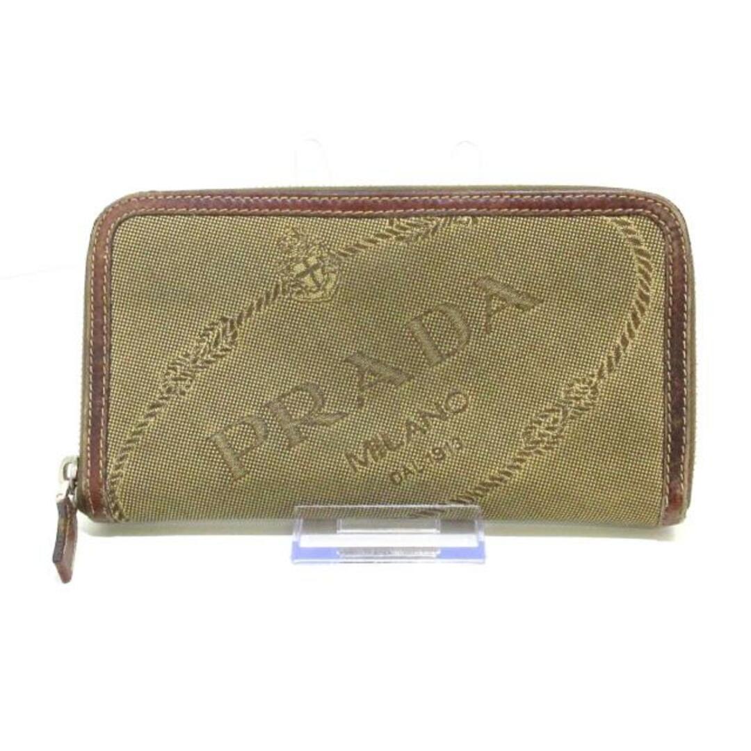 PRADA(プラダ)のPRADA(プラダ) 長財布 - ライトブラウン×ブラウン ジャガード レディースのファッション小物(財布)の商品写真