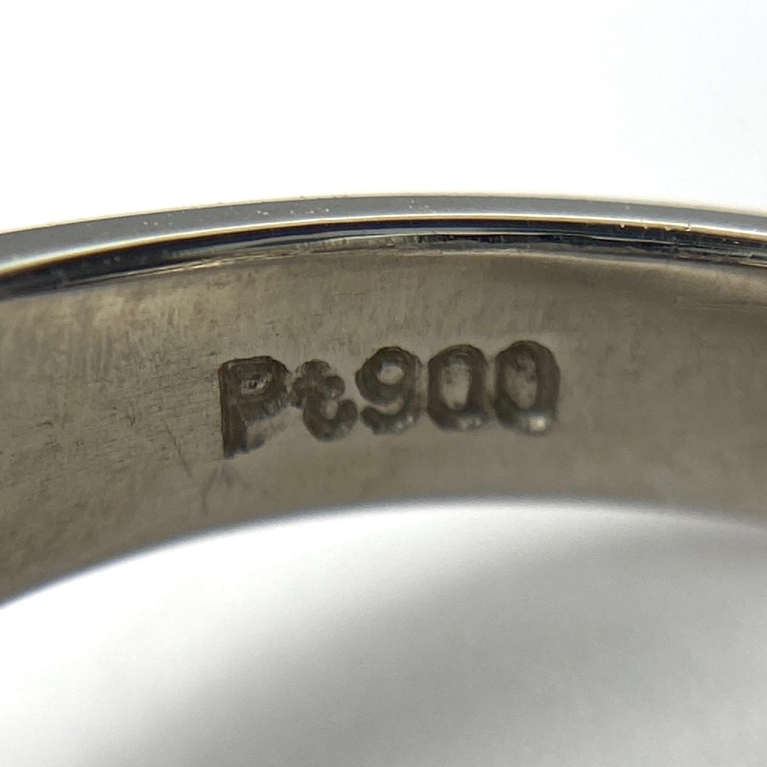ガーネット デザインリング 12.5号 Pt900 【中古】 レディースのアクセサリー(リング(指輪))の商品写真
