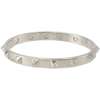 valentino garavani - ヴァレンティノ ガラヴァーニ/VALENTINO GARAVANI ブレスレット メンズ BANGLE | ROCKSTUD | METALLO バングル PALLADIUM 3Y2J0P56-MET-172 _0410ff