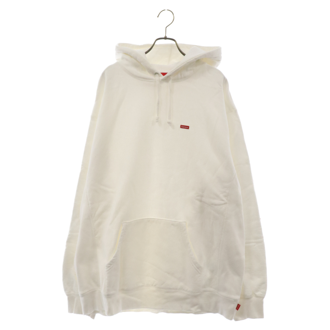 Supreme(シュプリーム)のSUPREME シュプリーム 21SS Small Box Hooded Sweatshirt スモール ボックス ロゴワッペン プルオーバースウェットパーカー ホワイト メンズのトップス(パーカー)の商品写真