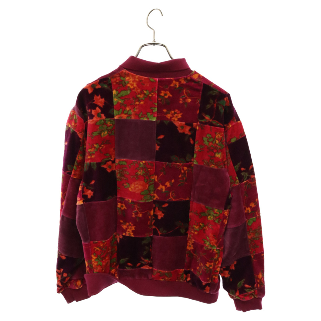 Supreme(シュプリーム)のSUPREME シュプリーム 21AW Floral Patchwork Velour L/S Polo フローラル パッチワーク ロングスリーブ長袖ポロシャツ ポロ カーディナル メンズのトップス(ポロシャツ)の商品写真